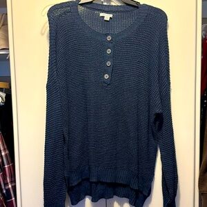 American eagle navy blue knit